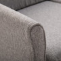 Bekväm Soffa 2-sits 141 x 70 x 78 cm Modern Grå Linne