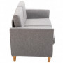 Bekväm Soffa 2-sits 141 x 70 x 78 cm Modern Grå Linne