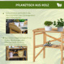 Planteringsbor med Förvaringsyta 80 x 40 x 84 cm