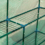 Växthus med Hyllor 214 x 143 x 195 cm Grön