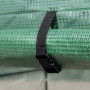 Växthus med Hyllor 214 x 143 x 195 cm Grön