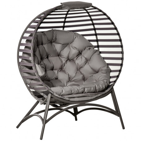 Trädgårdsstol Korg Design med Dyna 118 x 75 x 139 cm