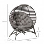 Trädgårdsstol Korg Design med Dyna 118 x 75 x 139 cm