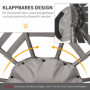 Trädgårdsstol Korg Design med Dyna 118 x 75 x 139 cm