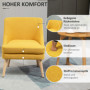 Fåtölj Moder Design Gul med Ek Ben