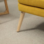 Fåtölj Moder Design Gul med Ek Ben