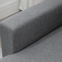 Hörnsoffa Bäddsoffa 3-sits med Förvaring Grå Linne Höger/Vänster