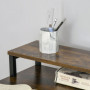 Skrivbord med Skärmstativ Industriell Vintage Brun 120 x 60 x 85 cm