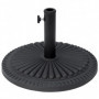 Rund Parasollfot 14 kg Cementfylld Svart