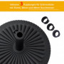 Rund Parasollfot 14 kg Cementfylld Svart