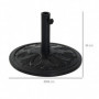 Parasollfot Antik Svart 13 kg