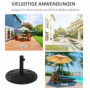 Parasollfot Antik Svart 13 kg