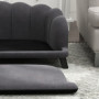 Hundsoffa / Kattsoffa Sammet Mörkgrå 98,5 x 60,5 x 35,5 cm upp till 25 kg