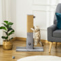 Klöspelare 79 cm (H) med Leksak Grå