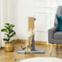 Klöspelare 79 cm (H) med Leksak Grå