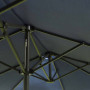 Double Parasol med handvev Blå Oval 460 x 270 x 240 cm