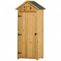 Redskapsbod med Hyllor Naturlig 77 x 54,2 x 179 cm