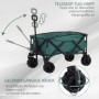 Trädgårdsvagn / Utflykt vagn upp till 20 kg 108 x 55 x 59-89 cm