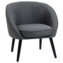 Fåtölj Modern Design Grå Svart