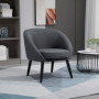 Fåtölj Modern Design Grå Svart