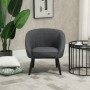 Fåtölj Modern Design Grå Svart