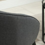 Fåtölj Modern Design Grå Svart