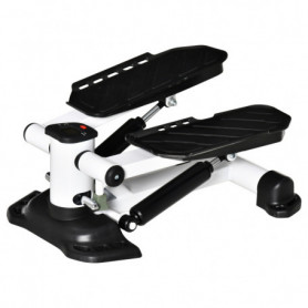 Mini Stepper Metall Vit Svart 48×34×21 cm – halkfria pedaler, 100 k...