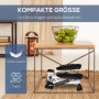 Mini Stepper Metall Vit-Svart