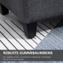 Hallbänk - Sängbänk med Förvaring 100 x 40 x 44 cm Mörkgrå
