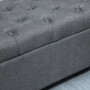 Hallbänk - Sängbänk med Förvaring 100 x 40 x 44 cm Mörkgrå