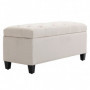 Hallbänk - Sängbänk med Förvaring 100 x 40 x 44 cm Beige