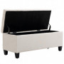 Hallbänk - Sängbänk med Förvaring 100 x 40 x 44 cm Beige