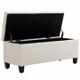 Hallbänk - Sängbänk med Förvaring 100 x 40 x 44 cm Beige