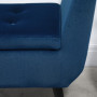 Sängbänk med Förvaring Sammet Blå 107 x 42 x 65 cm