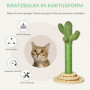 Klösstolpe i kaktus form 60 cm (H)