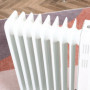 Oljeelement 3 värmelägen, pekskärm, 15-35° C, 2000 W, stål, vit, 42,5 x 24 x 63 cm