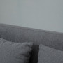 Soffa 2-sits med 2 Kuddar Grå 130 x 70 x 80 cm