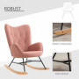 Gungstol Retro Sammet Rosa