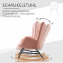 Gungstol Retro Sammet Rosa