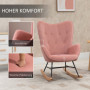 Gungstol Retro Sammet Rosa
