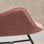 Gungstol Retro Sammet Rosa
