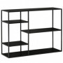 Konsolbord 5 Fack Metall Svart 120 x 35 x 87,5 cm