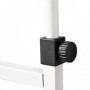 Rullbar Sidobord C-Formad Höjdjusterbart 80 x 40 x 72-82 cm