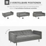 Bäddsoffa 3-sits Luna Grå