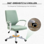 Ergonomisk Kontorsstol Grön Vit