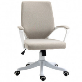 Ergonomisk Kontorsstol Beige Vit
