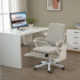 Ergonomisk Kontorsstol Beige Vit