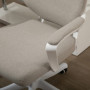 Ergonomisk Kontorsstol Beige Vit