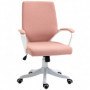 Ergonomisk Kontorsstol Rosa Vit