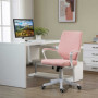 Ergonomisk Kontorsstol Rosa Vit